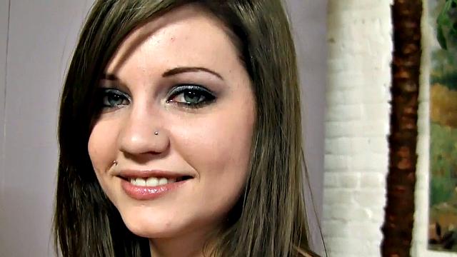 Cute face tugjob with piercings n tattoos spoils POV dick