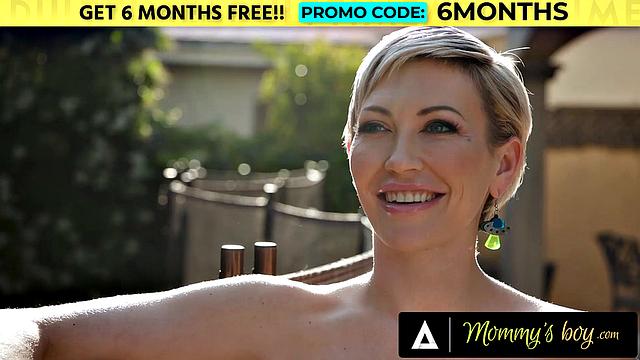 MOMMY'S BOY - Busty Nudist MILF Adira Allure Teases Neighbor! SQUIRTING & BIG CUMSHOT