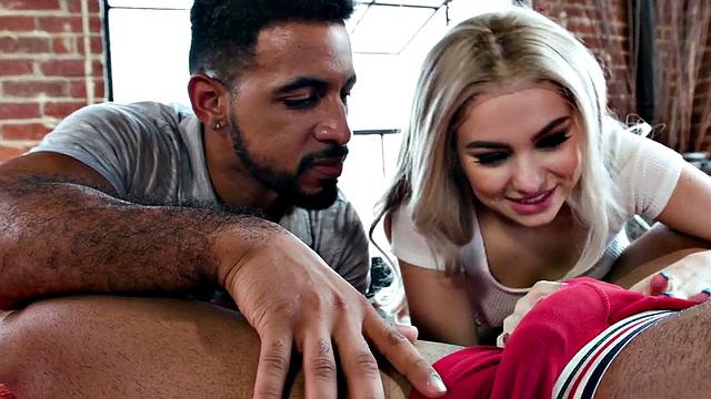 Bisexual medium boobs blowjob babe fucked in 3some