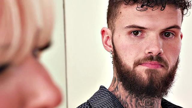 Big-titted racy TS babe gets her asshole pounded by BF