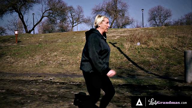 LUSTY GRANDMAS - Oiled GILF Bibi Pink Craves Hard Cock Deep