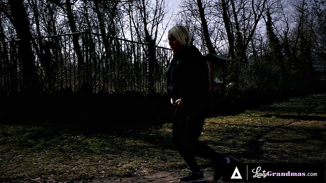 LUSTY GRANDMAS - Oiled GILF Bibi Pink Craves Hard Cock Deep