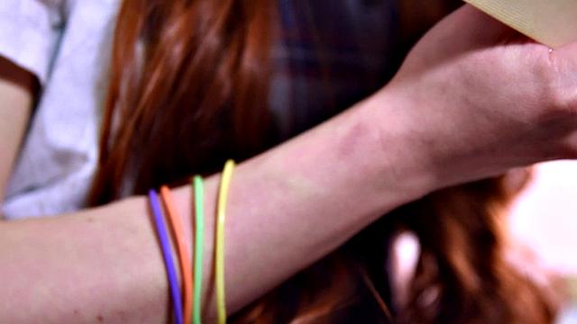 Tiny Ginger Dolly Little Takes Off Her Uniform and Masturbates