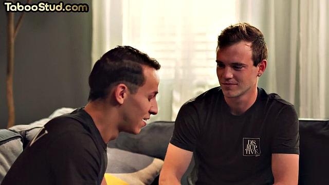 Cumthirsty twunk gets doggystyled by BF