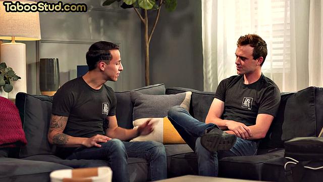 Cumthirsty twunk gets doggystyled by BF