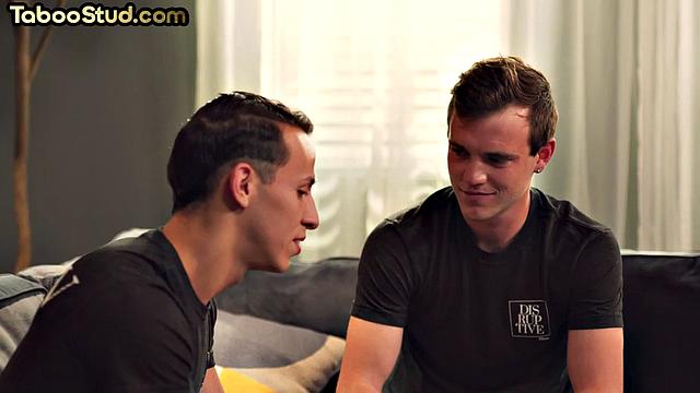 Cumthirsty twunk gets doggystyled by BF