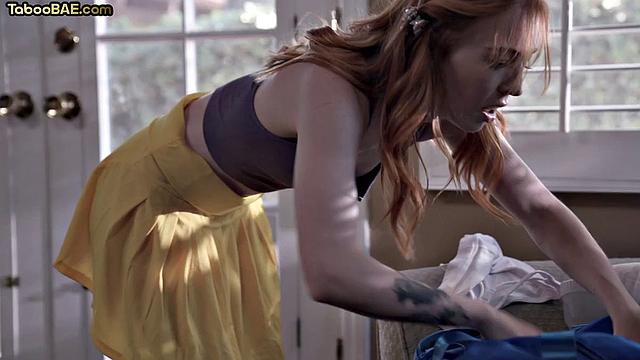 Petite babe bounces on lover's dick