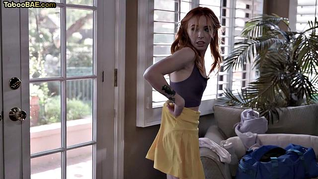 Petite babe bounces on lover's dick