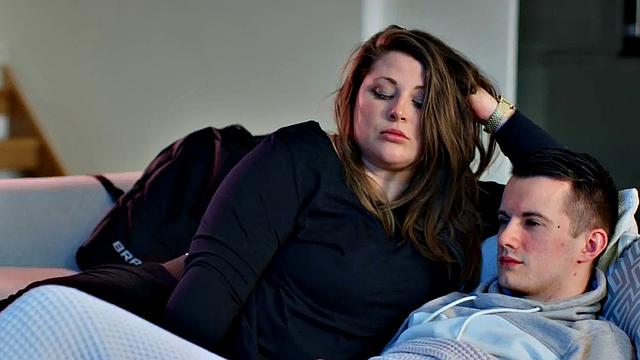 Big-titted mature secretary riding her boss