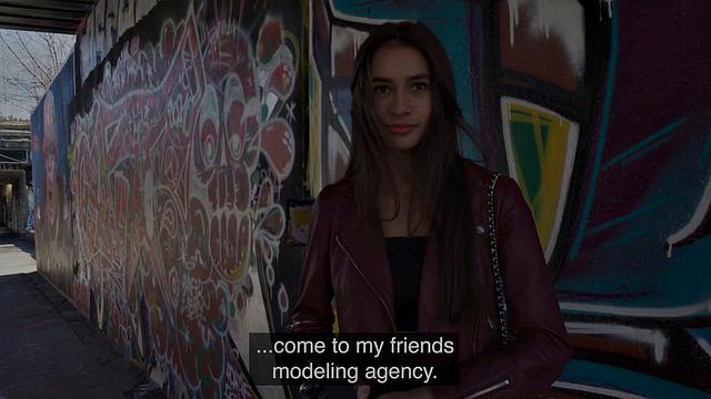 Skinny beautiful babe doggystyled in POV