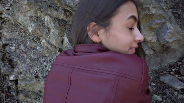 Skinny beautiful babe doggystyled in POV