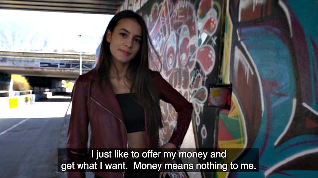 Skinny beautiful babe doggystyled in POV