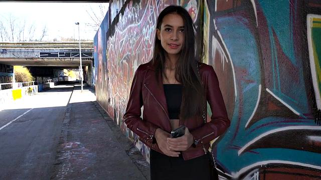 Skinny beautiful babe doggystyled in POV