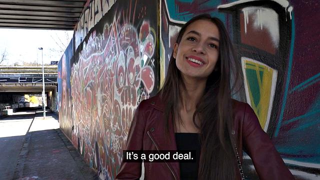 Skinny beautiful babe doggystyled in POV