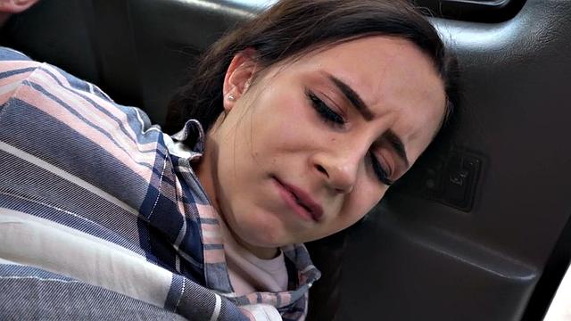 Public tattooed taxi nympho fucked outdoor by driver