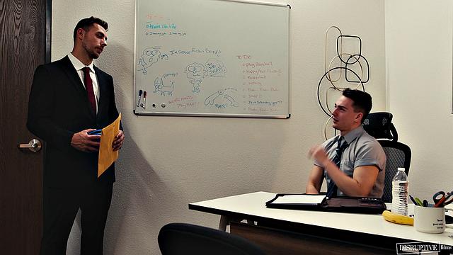 **FULL SCENE** Power Hungry Boss's Son Fucks Employee in Office - DisruptiveFilms