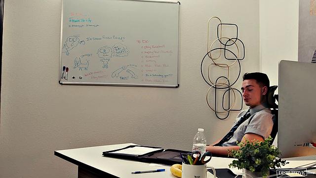 **FULL SCENE** Power Hungry Boss's Son Fucks Employee in Office - DisruptiveFilms