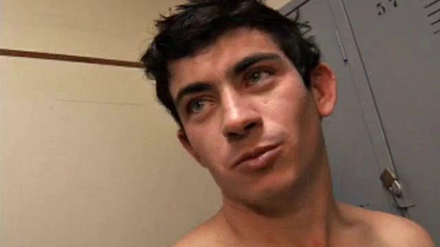 Gilson finishes his workout and heads to the locker room for a shower. After the shower, he meets a very hot guy who can't find his towel, and gives him his. 