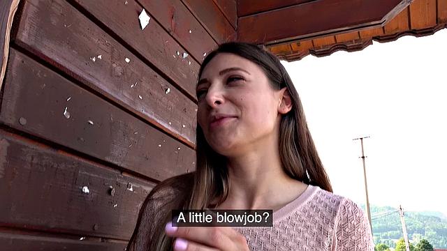 Sexy public suck and fuck challenge