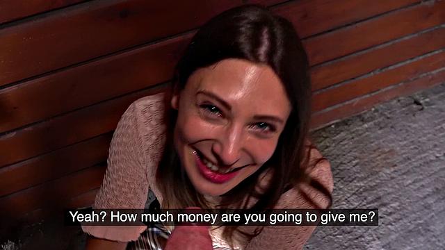 Sexy public suck and fuck challenge