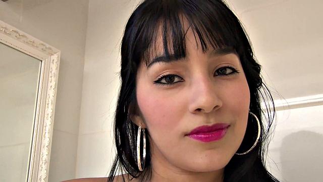 Braceface Latina Sucks Big Dick