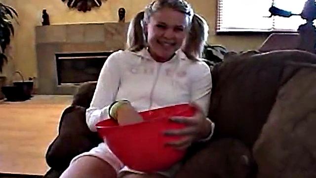Naked lesbo teens masturbate and watch