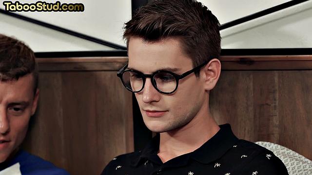 Cheeky twunk bending for jock