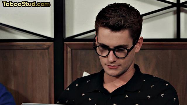 Cheeky twunk bending for jock