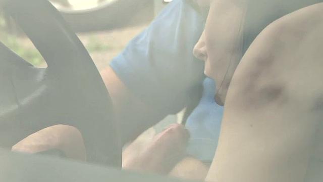 Obedient UK Wife Tanya Cox Cleans His Car and Cock