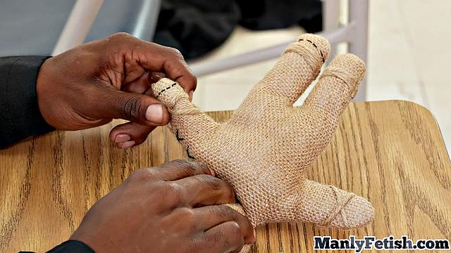 Witch hits studs, tortures, and fucks teacher in 3some