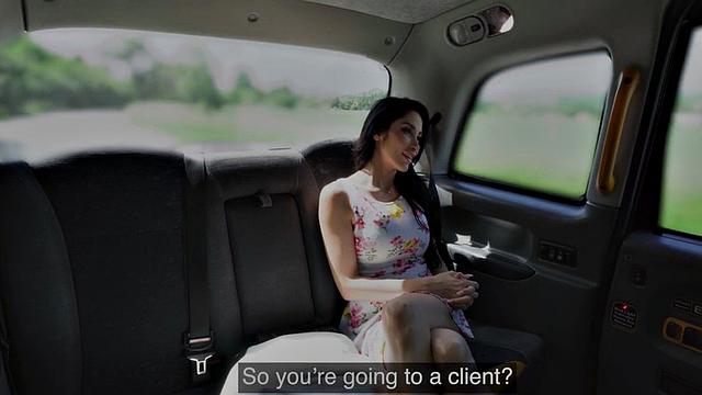 Big-titted MILF smashed in cab