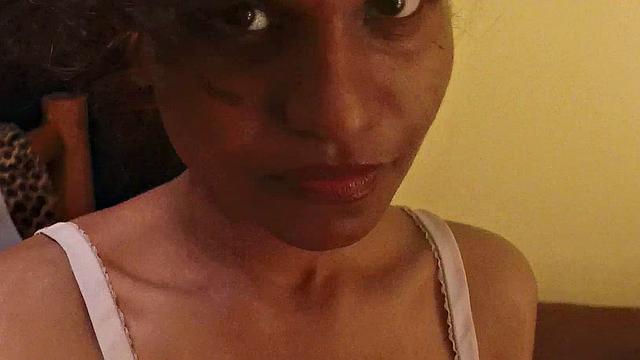 Curly Indian maid with braids and nipples gets a mouthful of licks and tongue action