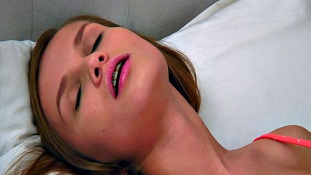 Precocious youngster Megan has an adorable face. She's showing off her puffy