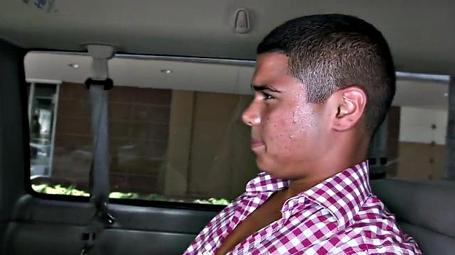 Fooled stud fucks gayboy in asshole on gay bus