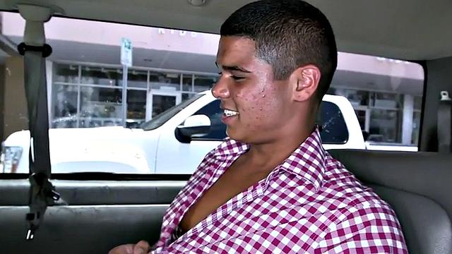 Fooled stud fucks gayboy in asshole on gay bus