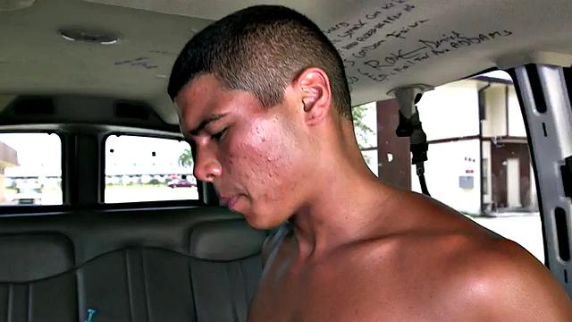 Fooled stud fucks gayboy in asshole on gay bus