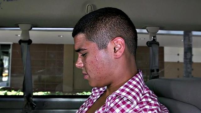 Fooled stud fucks gayboy in asshole on gay bus