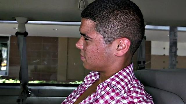 Fooled stud fucks gayboy in asshole on gay bus