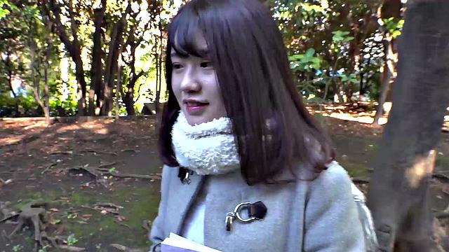 Japanese Rui Adachi is fucked doggy style and loves it!