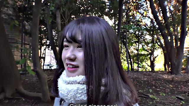 Japanese Rui Adachi is fucked doggy style and loves it!