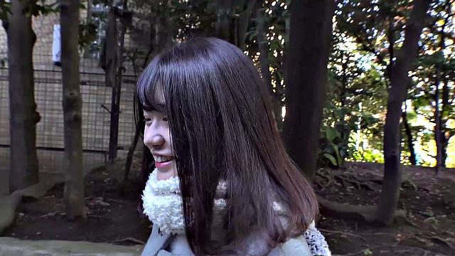 Japanese Rui Adachi is fucked doggy style and loves it!