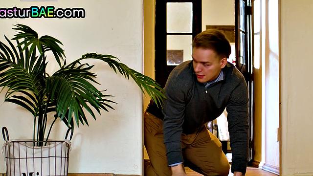 Masturb redhead MILF gets fucked after caught in action