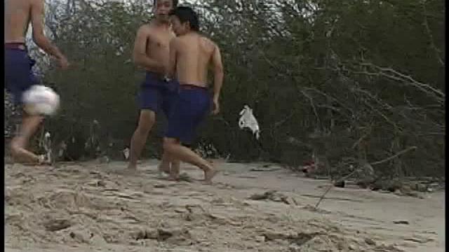 While on a group camping trip Aon and Tar2 find a secluded place to play. While enjoying some oral sex, the rest of the group discover them. Everyone is naked and sucking cock. They touch and kiss each other, increasing their desire to cum.