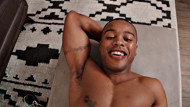 Black yoga stud fucked by BF after outdoor stretching