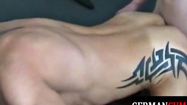 German jock fingers and breeds DILF's asshole for cumshot