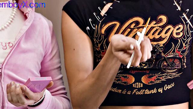 Skinny boys drilled in DILF 3some till facial reward