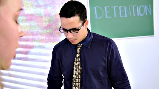 Teen Cali Sparks Gets Dicked in Detention