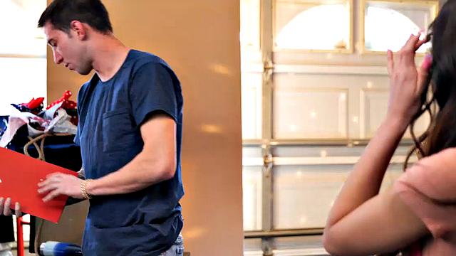 Cute co-ed needs help with her test and tight pussy