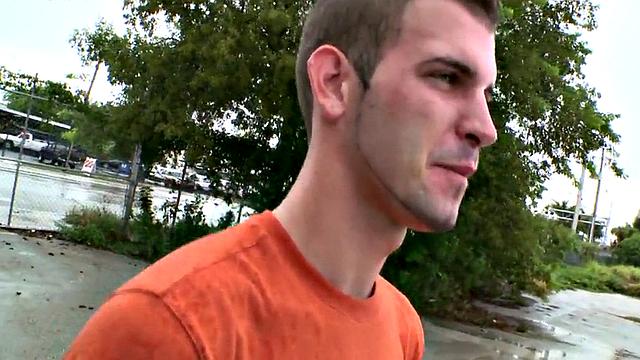 Black bottom picked up and fucked outdoors by white inked top