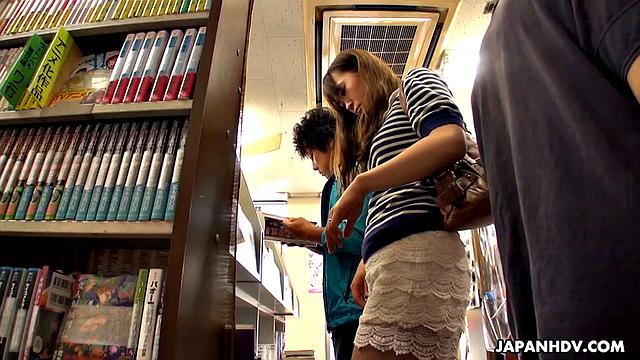 Leering Yukina Aizawa is fucked so much in the shop